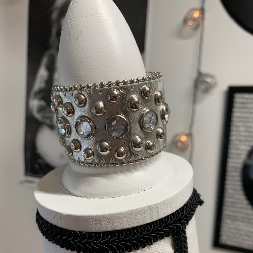 Silver cuff bracelet